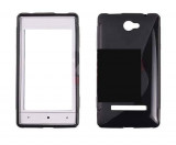 Toc silicon S-Case HTC Windows Phone 8S, Negru, Alt model telefon HTC