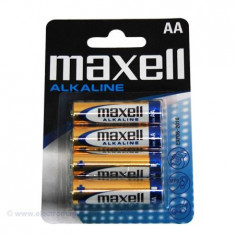 BATERIE ALCALINA MAXELL LR06 BLISTER 4 BUC foto