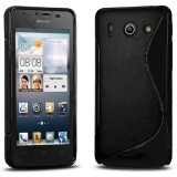 Toc silicon S-Case Huawei Ascend Y300, Negru, Alt model telefon Huawei