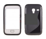 Toc silicon S-Case Samsung Galaxy Ace Plus S7500, Negru, Alt model telefon Samsung