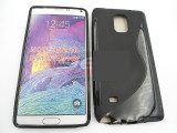 Toc silicon S-Case Samsung Galaxy Note 4, Negru, Alt model telefon Samsung