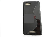 Toc silicon S-Case Sony Xperia E3, Negru, Alt model telefon Sony