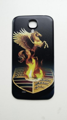 Capac spate logo Porsche Samsung Galaxy S4 i9500 + folie protectie cadou foto