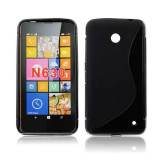 Toc silicon S-Case Nokia Lumia 630 / Nokia Lumia 635, Negru, Alt model telefon Nokia