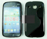 Toc silicon S-Case Samsung Galaxy Core I8260 / I8262, Negru, Alt model telefon Samsung