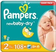 Scutece Pampers Giant Pack 2 New Born Pentru Copii foto