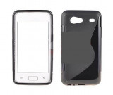 Toc silicon S-Case Samsung I9070 Galaxy S Advance, Negru, Alt model telefon Samsung