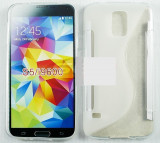 Toc silicon S-Case Samsung Galaxy S5, Transparent, Alt model telefon Samsung
