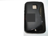 Toc silicon S-Case LG L30, Negru, Alt model telefon LG