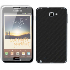 Samsung i9220 Galaxy Note N7000 folie de protectie carcasa 3M DI-NOC carbon negru (incl. folie ecran) foto