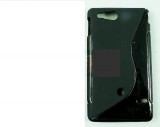 Toc silicon S-Case ST27i Sony Xperia go, Negru, Alt model telefon Sony