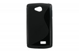 Toc silicon S-Case LG F60, Negru, Alt model telefon LG