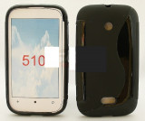 Toc silicon S-Case Nokia Lumia 510, Negru, Alt model telefon Nokia