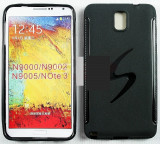 Toc silicon S-Case Samsung Galaxy Note 3/N9000, Negru, Alt model telefon Samsung