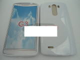 Toc silicon S-Case LG G3, Alb, Alt model telefon LG