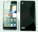 Toc silicon S-Case Huawei Ascend P6, Negru, Alt model telefon Huawei