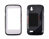 Toc silicon S-Case HTC Desire X, Negru, Alt model telefon HTC