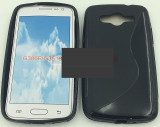 Toc silicon S-Case G386 Samsung Galaxy Core LTE, Negru, Alt model telefon Samsung