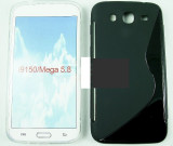 Toc silicon S-Case Samsung Galaxy Mega 5.8 I9150, Negru, Alt model telefon Samsung