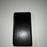 Husa protectie Huawei Ascend g6 ultra slim book, black., Cu clapeta, Vinyl