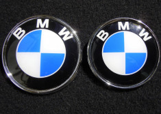 Set 2 embleme BMW fata si spate foto