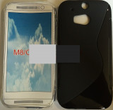 Toc silicon S-Case HTC One (M8), Negru, Alt model telefon HTC