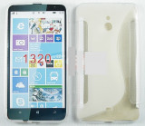 Toc silicon S-Case Nokia Lumia 1320, Transparent, Alt model telefon Nokia