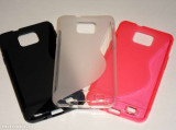 Toc silicon S-Case Samsung I9100 Galaxy S II, Negru, Alt model telefon Samsung