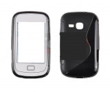 Toc silicon S-Case Samsung Galaxy mini 2 S6500, Transparent, Alt model telefon Samsung