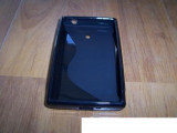 Toc silicon S-Case LG Optimus L3 E400, Negru, Alt model telefon LG