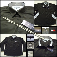 CAMASA NEAGRA BARBATEASCA 2XL GEN FIRMA TOMMY HILFIGER 100% BBC MANECA LUNGA XXL foto