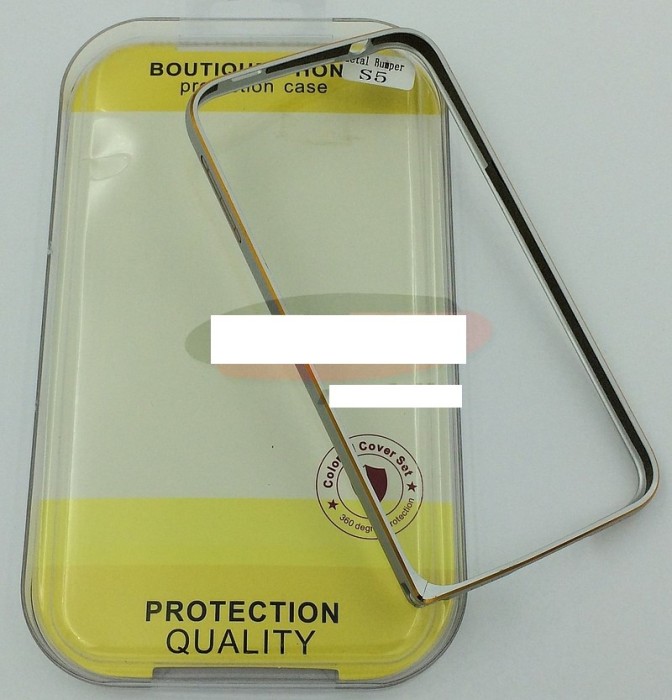 Bumper aluminiu Samsung Galaxy S5 argintiu