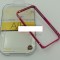 Bumper aluminiu iPhone 4 / 4S roz