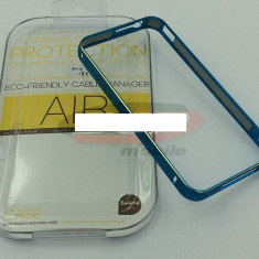 Bumper aluminiu iPhone 4 / 4S turcoaz