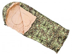 S2 - Sac de dormit &amp;quot;Classic&amp;quot; CAMUFLAJ CU GLUGA- 230 X 80 CM foto