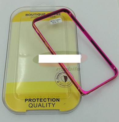 Bumper aluminiu iPhone 6 roz foto