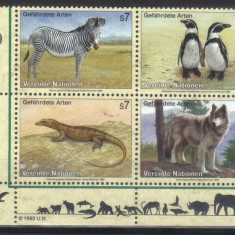 NATIUNILE UNITE - VIENA 1993, Fauna, serie completa neuzata, MNH