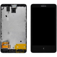 Ansamblu format din LCD ecran display afisaj touchscreen geam sticla digitizer touch screen Nokia A110 Normandy, Nokia X, Nokia X Dual SIM RM-980 NOU foto