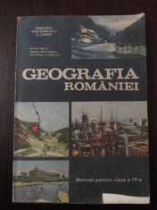 GEOGRAFIA ROMANIEI - CL. A IV-A - Mihai Inacu, V. Motrescu - 1991, 123 p. foto