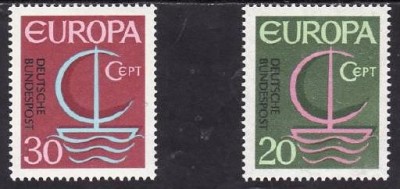 Germania RF 1966 - cat.nr.376-7 neuzat,perfecta stare foto