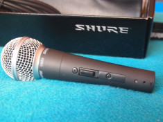 Microfon profesional tip SHURE + husa + nuca foto