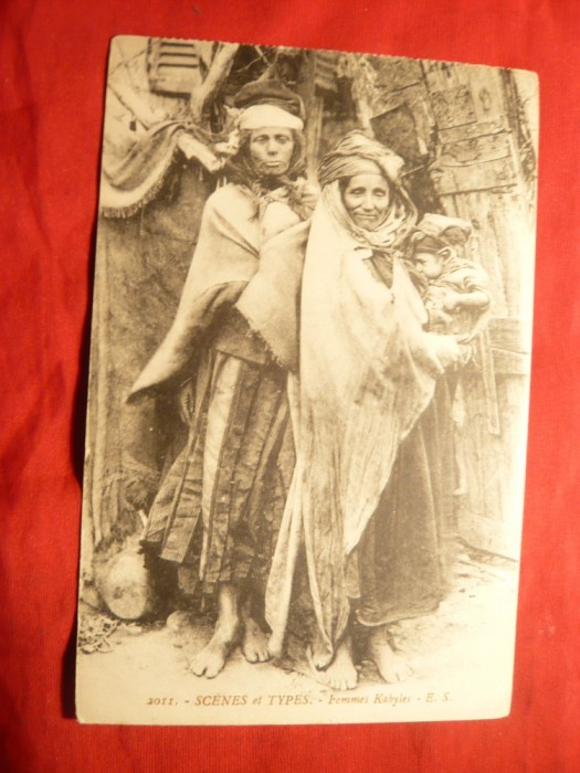 Ilustrata - Femei Kabyle , inceput sec XX