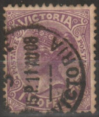 Anglia/Colonii - stat. Australiene - VICTORIA, 1905, regina Victoria, stampilat foto