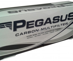 Tuburi PEGASUS CU CARBON ACTIV 200 tuburi, filtre / cutie, pentru injectat tutun, tigari foto