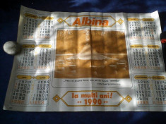 calendar vechi ALBINA 1990 foto