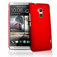 Carcasa Dura Rosu Hibrid HTC One Max T6 + folie de Protectie foto