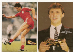 doua ilustrate Rodion Camataru Gheata de Aur a Europei 1987 Dinamo Bucuresti foto