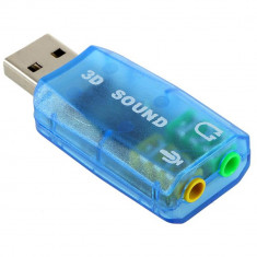 Placa de sunet externa pe Usb pentru PC si laptop (Audio Sound Card Adapter) foto