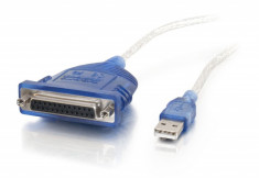 Cablu adaptor USB la paralel - DB25 foto