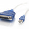 Cablu adaptor USB la paralel - DB25